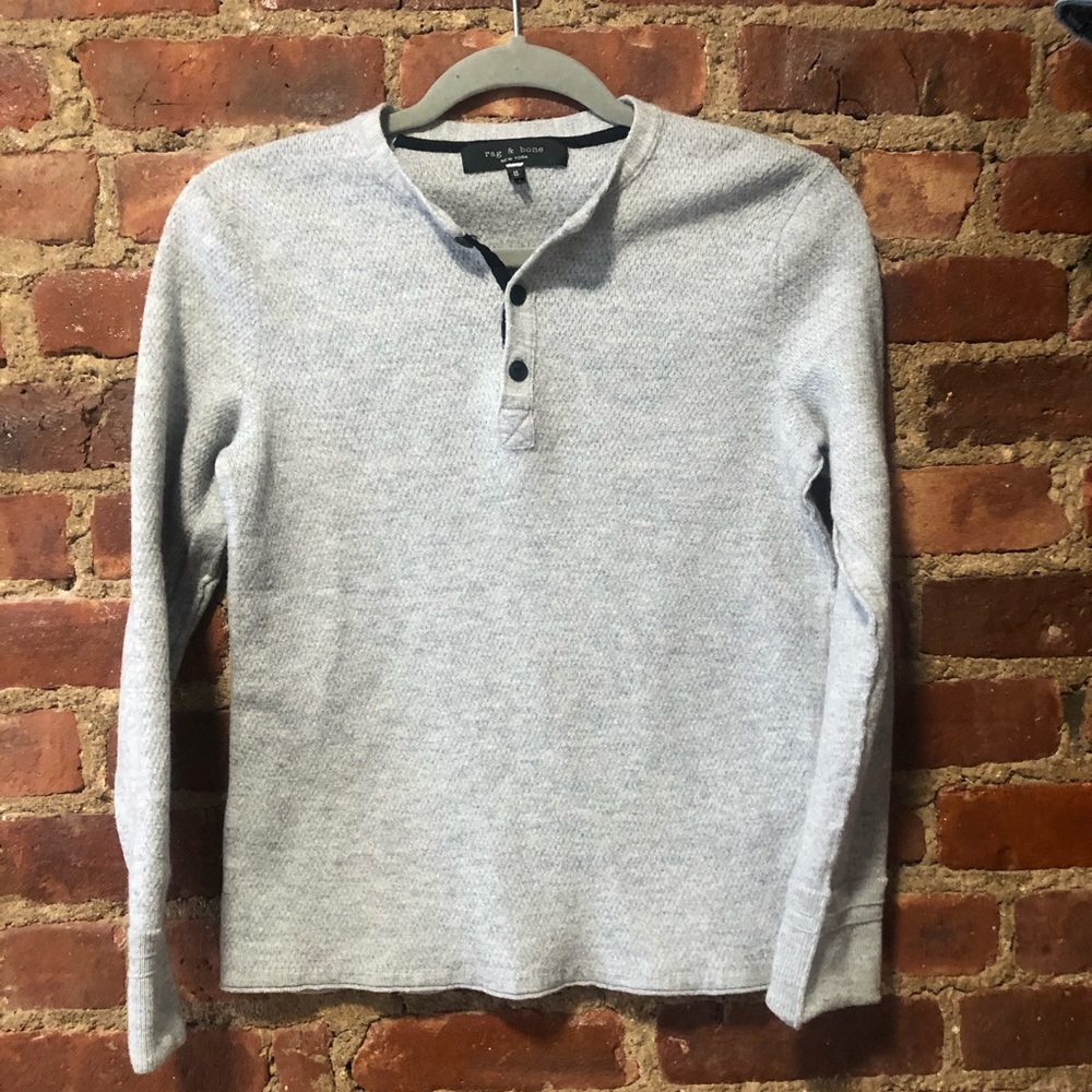 Rag & Bone Button Down Sweatshirt - image 1
